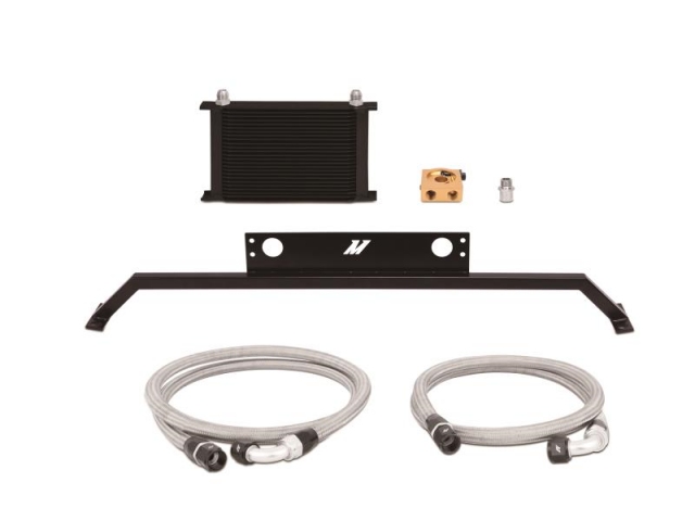 MISHIMOTO Oil Cooler Kit, Thermostatic, Black (2011-2014 Mustang GT)
