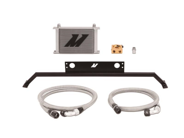 MISHIMOTO Oil Cooler Kit, Thermostatic, Silver (2011-2014 Mustang GT)