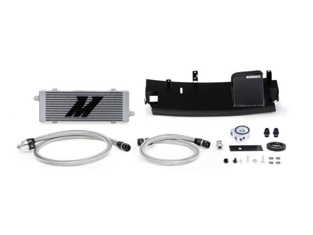 MISHIMOTO Oil Cooler Kit, Non-Thermostatic, Silver (2016-2018 Focus RS)