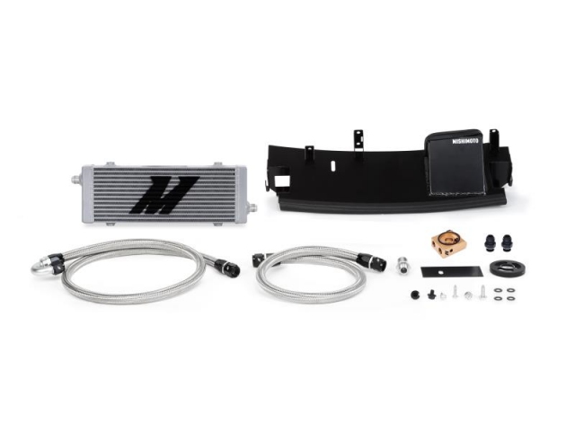 MISHIMOTO Oil Cooler Kit, Thermostatic, Silver (2016 Focus RS)