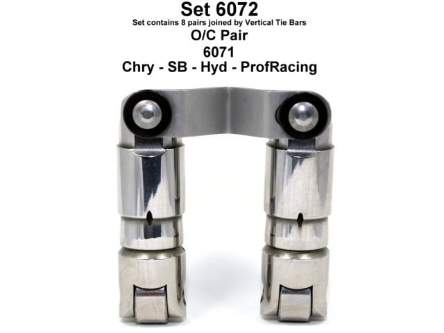 Morel Hydraulic Roller Lifters (MOPAR SB RACING .903D T/B HI RPM HYD ROLLER) - Click Image to Close