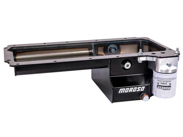 MOROSO Oil Pan, Rear Sump, Road Race / Drainbacks (1965-1972 GM A-Body, 1978-1988 G-Body, 1965-1972 Chevrolet Nova, 1967-2015 Camaro, 1953-1996 Corvette & 1982-2003 Chevrolet S-10 & GMC S-15 LS)