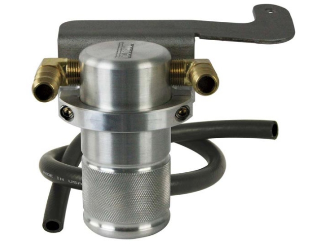 MOROSO Air-Oil Separator Kit, Small Body, Polished (2011-2014 Mustang Roush)