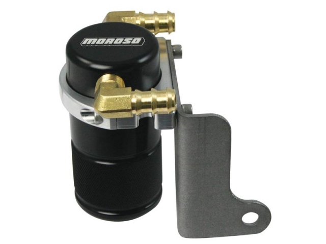 MOROSO Air-Oil Separator Kit, Small Body, Black Anodized (CHRYSLER HEMI)