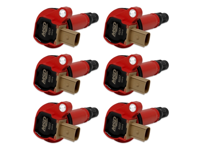 MSD FORD EcoBoost Coils, Red (2011-2016 FORD 3.5L EcoBoost)
