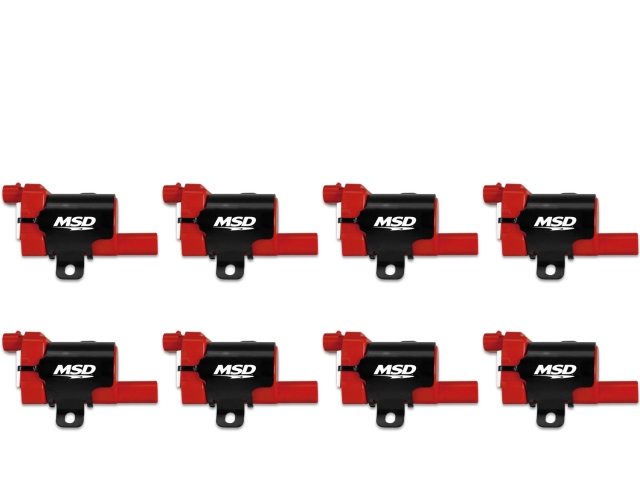 MSD Blaster Coil Kit, Red (1999-2007 GM Truck & SUV LS) - Click Image to Close
