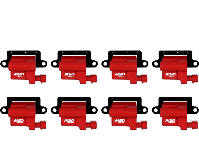 MSD Blaster Coil Kit, Red (1999-2009 GM Truck & SUV LS) - Click Image to Close