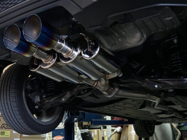 MXP comp RS Cat-Back Exhaust w/ Burnt Blue Tips (2017-2021 Honda Civic Si)