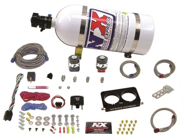 NITROUS EXPRESS FORD 4V Nitrous Plate Kit w/ 10 Pound Bottle (1996-2004 Mustang SVT Cobra & Mach 1)