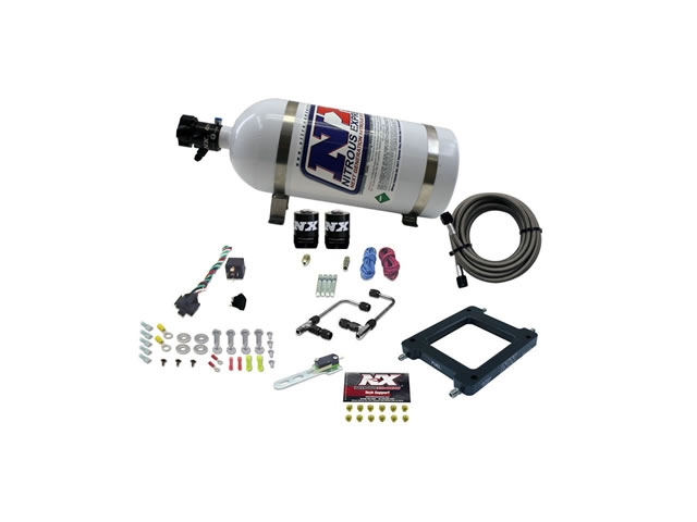 NITROUS EXPRESS Dominator Gemini Twin Stage Six Alcohol Nitrous Kit w/ 10 Pound Bottle (50-300 WHP)