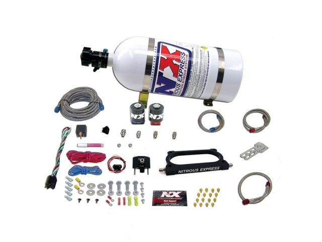 NITROUS EXPRESS FORD Shelby GT500 Nitrous Plate Kit w/ 10 Pound Bottle - Click Image to Close