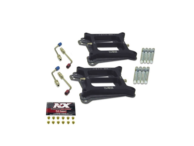 NITROUS EXPRESS Conventional Plate Conversion Kit, Dual Holley (100-500 HP)