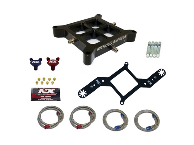 NITROUS EXPRESS Billet Crossbar Plate Conversion Kit, Holley 4150 (50-300 HP) - Click Image to Close