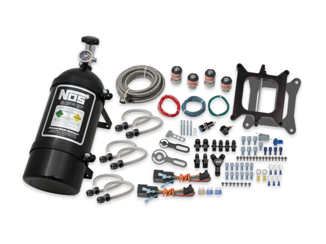 NOS PRO 2 Stage Nitrous Kit, Black [200-500 HP] (Holley 4150 & Carter AFB)