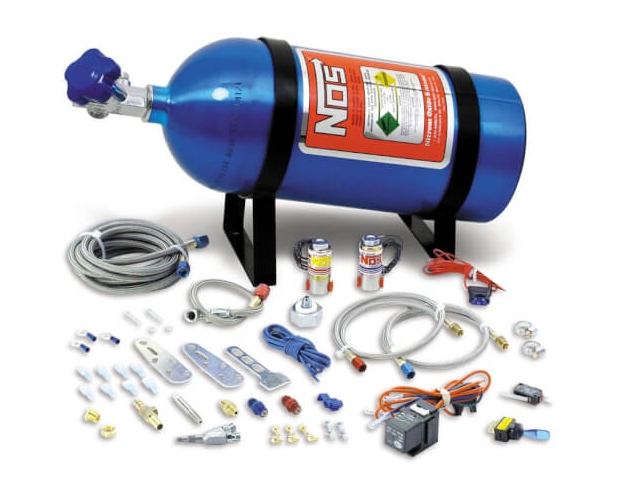 NOS Universal EFI Nitrous Kit w/ 10 Pound Bottle (4 & 6 Cylinder) - Click Image to Close