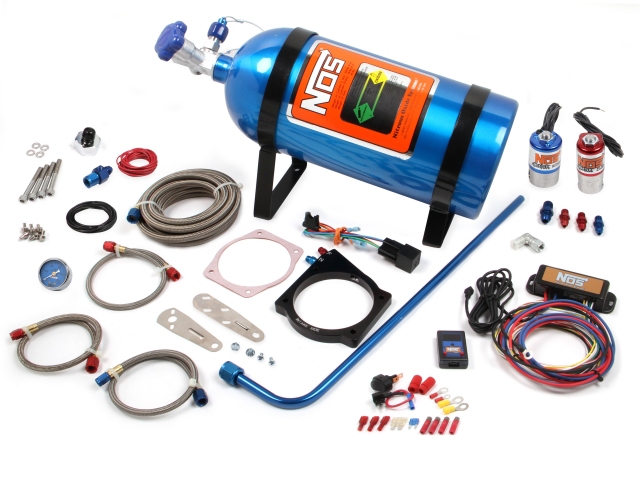 NOS 90mm GM LS w/ 4-Bolt Drive-By-Wire Throttle Nitrous Kit - Click Image to Close