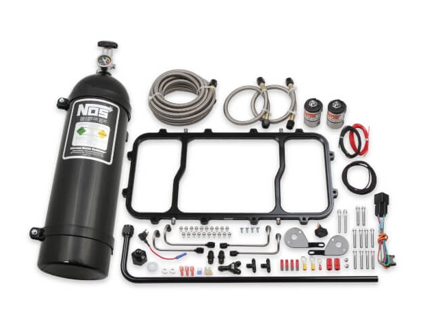 NOS Dry Nitrous Plate Kit For Holley Hi-Ram Intake Manifold, Black (GM LS) - Click Image to Close