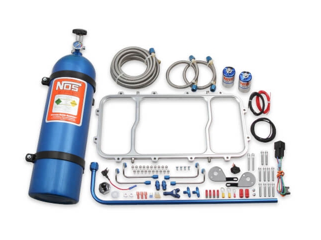 NOS Dry Nitrous Plate Kit For Holley Hi-Ram Intake Manifold, Silver (GM LS) - Click Image to Close