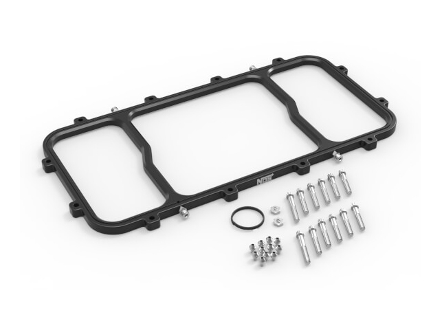 NOS Dry Nitrous Spacer Plate For Holley EFI HI-RAM Intake Manifold, Black (GM LS) - Click Image to Close