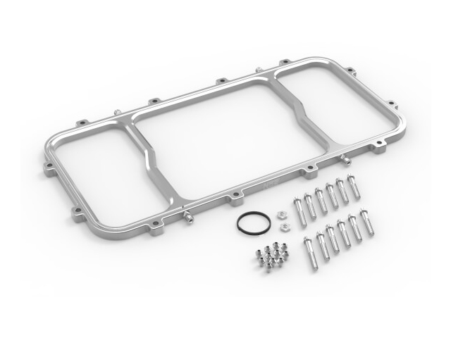 NOS Dry Nitrous Spacer Plate For Holley EFI HI-RAM Intake Manifold, Silver (GM LS) - Click Image to Close
