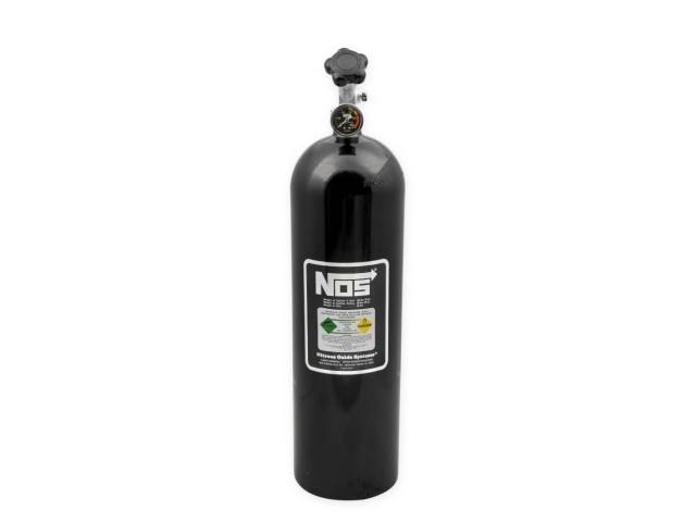 NOS Super Hi-Flow Nitrous Bottle, Black (15 Pound)