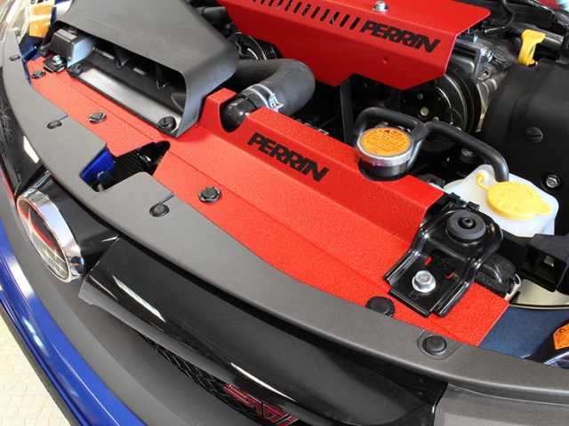 PERRIN Radiator Shroud, Red (2008-2014 Impreza WRX & WRX STi) - Click Image to Close