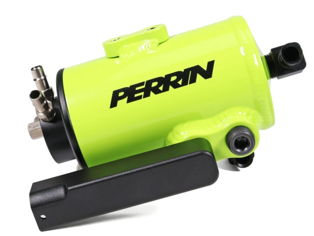 PERRIN Air Oil Separator, Neon Yellow (2022-2023 Subaru WRX)