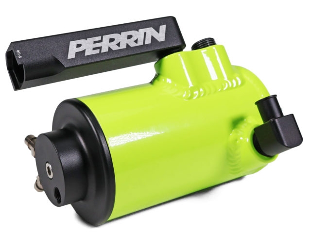 PERRIN Air Oil Separator, Neon Yellow (2022-2023 Subaru WRX)