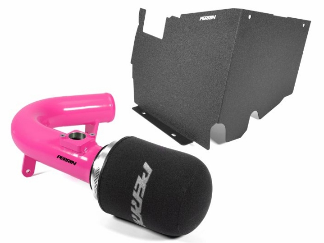 PERRIN Cold Air Intake w/ Heatshield, Hyper Pink (2022-2024 Subaru WRX)