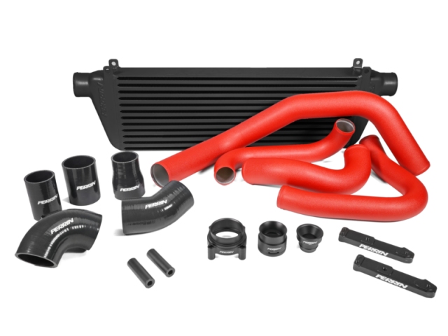 PERRIN Front Mount Intercooler Kit, Red w/ Black Core (2022-2023 Subaru WRX)