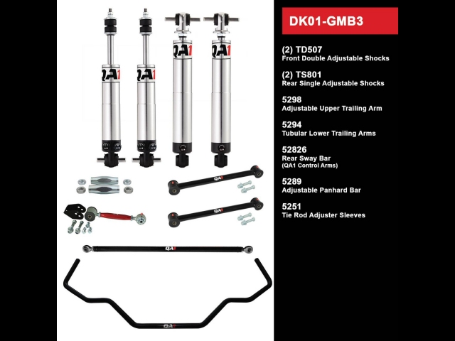 QA1 FULL SUSPENSION KIT [DRAG RACING LEVEL 1 | WITH SHOCKS] (1969-1970 GM B-Body) - Click Image to Close