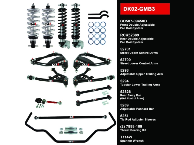 QA1 FULL SUSPENSION KIT [DRAG RACING LEVEL 2 | WITH SHOCKS] (1969-1970 GM B-Body)