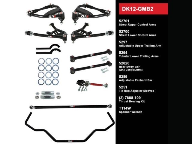 QA1 FULL SUSPENSION KIT [DRAG RACING LEVEL 2 | WITHOUT SHOCKS] (1965-1968 GM B-Body) - Click Image to Close