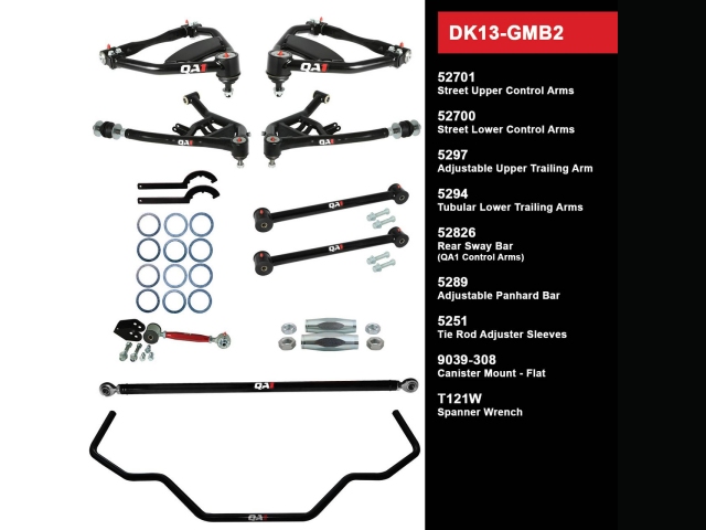 QA1 FULL SUSPENSION KIT [DRAG RACING LEVEL 3 | WITHOUT SHOCKS] (1965-1968 GM B-Body)