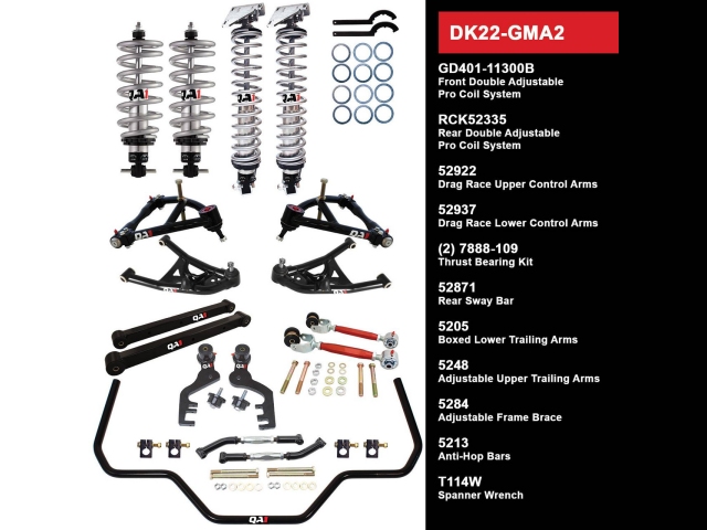 QA1 FULL SUSPENSION KIT [DRAG RACING LEVEL 2 | WITH SHOCKS] (1968-1972 GM A-Body)