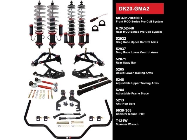 QA1 FULL SUSPENSION KIT [DRAG RACING LEVEL 3 | WITH SHOCKS] (1968-1972 GM A-Body)