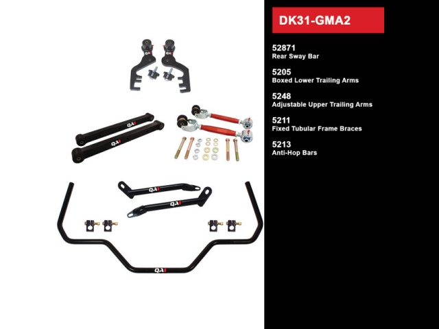 QA1 FULL SUSPENSION KIT [DRAG RACING LEVEL 1 | WITHOUT SHOCKS] (1968-1972 GM A-Body) - Click Image to Close