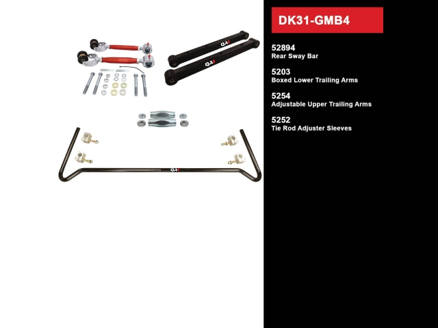 QA1 FULL SUSPENSION KIT [DRAG RACING LEVEL 1 | WITHOUT SHOCKS] (1977-1993 GM B-Body) - Click Image to Close