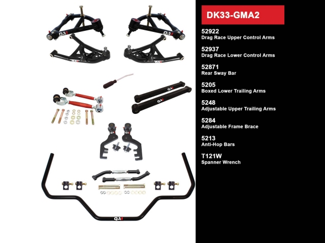 QA1 FULL SUSPENSION KIT [DRAG RACING LEVEL 3 | WITHOUT SHOCKS] (1968-1972 GM A-Body)