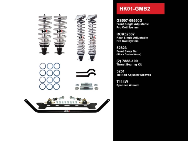 QA1 FULL SUSPENSION KIT [HANDLING KIT LEVEL 1 | WITH SHOCKS] (1965-1970 GM B-Body) - Click Image to Close