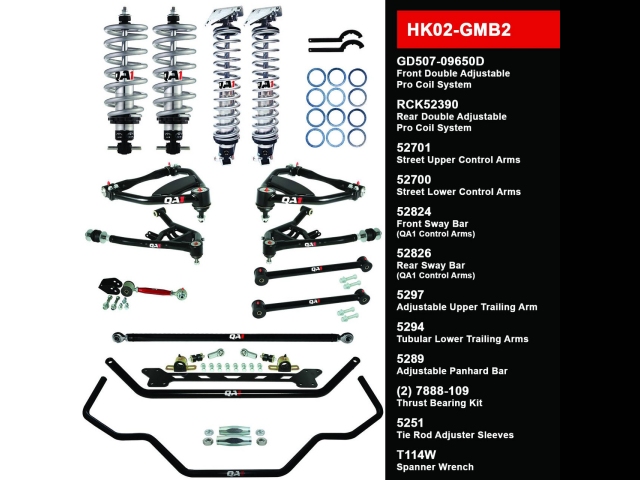 QA1 FULL SUSPENSION KIT [HANDLING KIT LEVEL 2 | WITH SHOCKS] (1965-1968 GM B-Body)