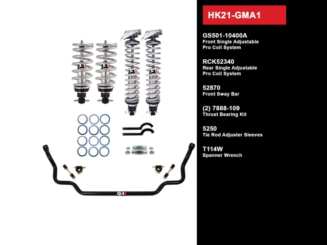 QA1 FULL SUSPENSION KIT [HANDLING LEVEL 1 | WITH SHOCKS] (1964-1967 GM A-Body)