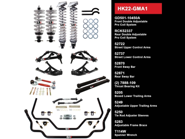 QA1 FULL SUSPENSION KIT [HANDLING LEVEL 2 | WITH SHOCKS] (1964-1967 GM A-Body) - Click Image to Close