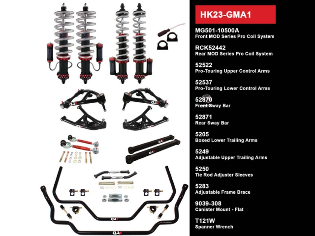 QA1 FULL SUSPENSION KIT [HANDLING LEVEL 3 | WITH SHOCKS] (1964-1967 GM A-Body)