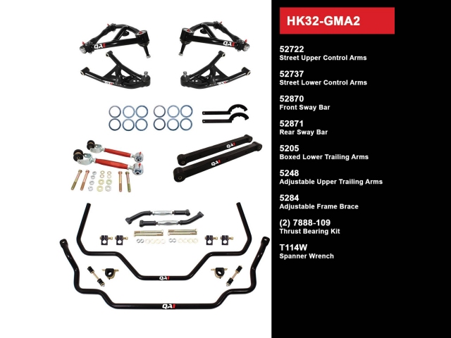 QA1 FULL SUSPENSION KIT [HANDLING LEVEL 2 | WITHOUT SHOCKS] (1968-1972 GM A-Body)