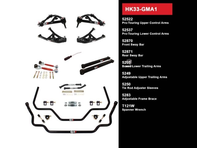 QA1 FULL SUSPENSION KIT [HANDLING LEVEL 3 | WITHOUT SHOCKS] (1964-1967 GM A-Body) - Click Image to Close