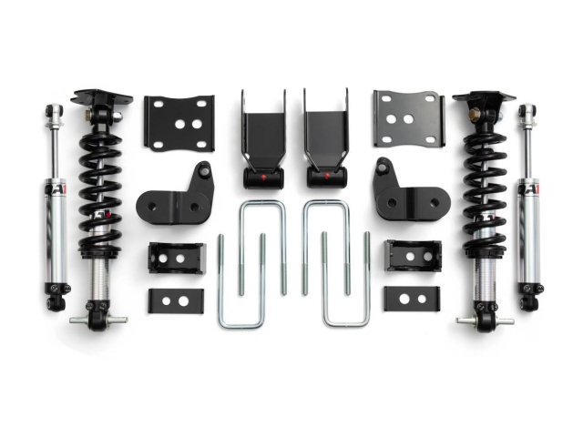 QA1 FULL-VEHICLE LOWERING KIT [Drive Type 2WD | Valving Double | w/ Stock Spindles] (2015-2020 Ford F-150)