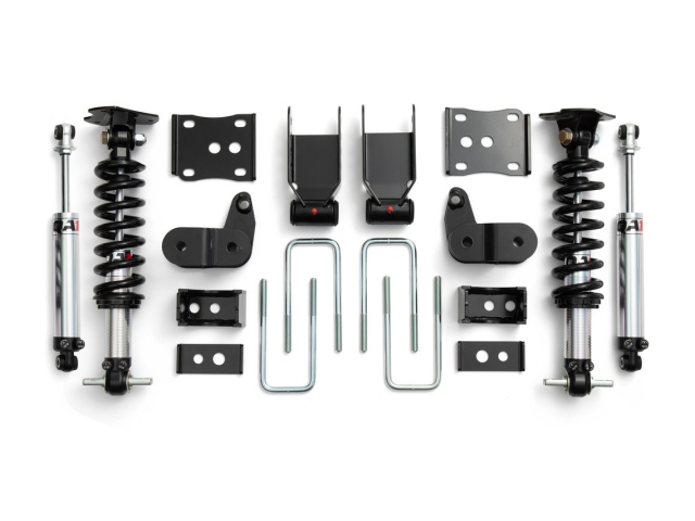 QA1 FULL-VEHICLE LOWERING KIT [Drive Type 4WD | Valving Double | w/ Stock Spindles] (2015-2020 Ford F-150)