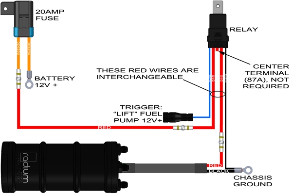 radium ENGINEERING DIY Fuel Pump Wiring Kit