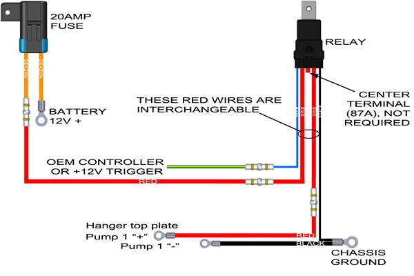 radium ENGINEERING DIY Fuel Pump Wiring Kit